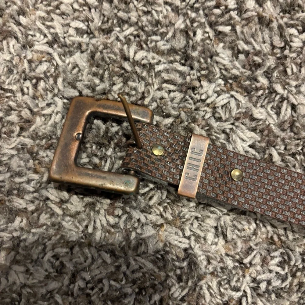 Women’s Chic Brown Textured Belt